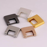 50PCS Copper Geometric Brass Pendant DIY Square Bag Charm Accessories