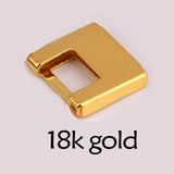 50PCS Copper Geometric Brass Pendant DIY Square Bag Charm Accessories