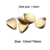 50PCS/lot Leaf Petal Copper Brass Charms Pendants for Jewelry DIY Making