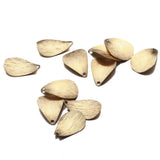 50PCS/lot Leaf Petal Copper Brass Charms Pendants for Jewelry DIY Making