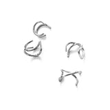 50PCS Stainless Steel Ear Cuff Earrings Finding DIY Jewelry Making