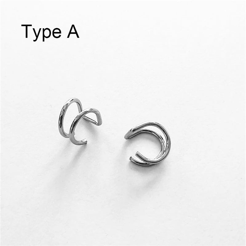 50PCS Stainless Steel Ear Cuff Earrings Finding DIY Jewelry Making