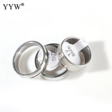 Stainless Steel Finger Ring 50PCs/Box Unisex Mixed Colors