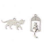 50 Cat Zinc Alloy Charms Pendant for DIY Jewelry Making