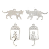 50 Cat Zinc Alloy Charms Pendant for DIY Jewelry Making