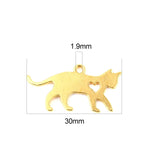 50 Cat Zinc Alloy Charms Pendant for DIY Jewelry Making