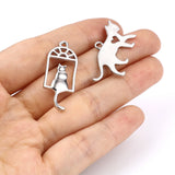 50 Cat Zinc Alloy Charms Pendant for DIY Jewelry Making