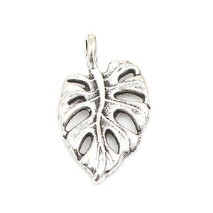 50PCs Monstera Leaf Charms for DIY Jewelry 20mm