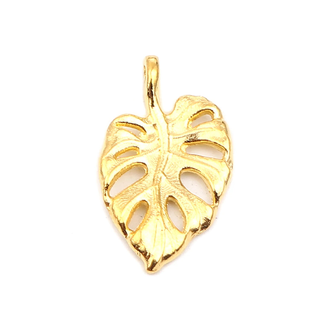 50PCs Monstera Leaf Charms for DIY Jewelry 20mm