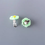 50 Pairs Heart Clip On Earrings for Kids - Cute Cartoon Design