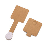 50Pc 4x10cm Fold Over Keychain Tags Holder Jewelry Packaging