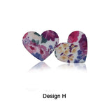 50Pc/Lot Heart Silicone Beads Sunflower Leopard Printing Lover Couple