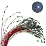 50Pcs 1:150 Model Street Light Railway Lamp LED Garden Landscape Light