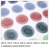 50Pcs 1 Inch Bristle Disc Kit Abrasive Brush 3mm Detail Polishing Wheel