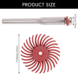 50Pcs 1 Inch Bristle Disc Kit Abrasive Brush 3mm Detail Polishing Wheel
