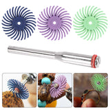 50Pcs 1 Inch Bristle Disc Kit Abrasive Brush 3mm Detail Polishing Wheel