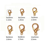 50Pcs 10-21mm 7 Colors Jewelry Findings Alloy Lobster Clasp Hooks For DIY