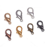 50Pcs 10-21mm 7 Colors Jewelry Findings Alloy Lobster Clasp Hooks For DIY