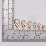 50Pcs 10-21mm 7 Colors Jewelry Findings Alloy Lobster Clasp Hooks For DIY