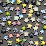 50Pcs 10MM Gradient Crystal Star Pendants Glass Beads for DIY Earrings Jewelry