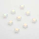 50Pcs 10MM Gradient Crystal Star Pendants Glass Beads for DIY Earrings Jewelry