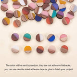 50Pcs 10mm Flatback Wood Cabochons for DIY Jewelry Making