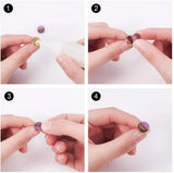 50Pcs 10mm Flatback Wood Cabochons for DIY Jewelry Making