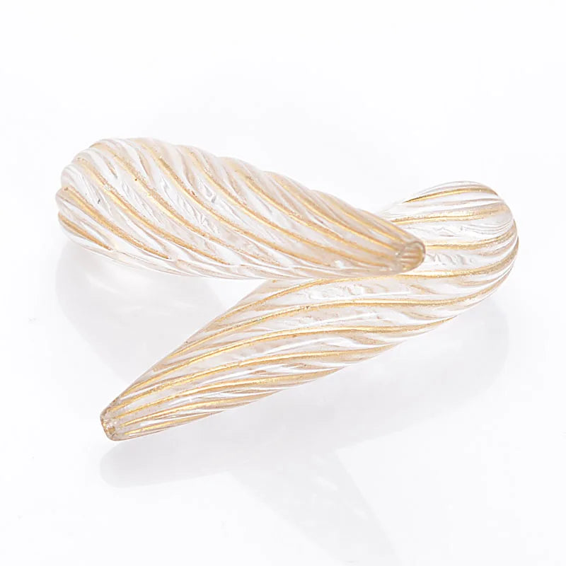 50Pcs 10x36 MM Ethnic Spiral Teardrop Beads Antique Style For DIY Jewelry