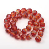 50Pcs 12mm Bumpy Flower Round Lampwork Glass Beads for DIY Jewelry Making