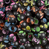 50Pcs 12mm Big Hole Hair Beads Colorful Acrylic Beads for Tiktok Pop