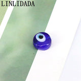 50Pcs 12mm Lampwork Glass Spacer Beads Charms for DIY Crafts Jewelry Making