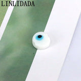 50Pcs 12mm Lampwork Glass Spacer Beads Charms for DIY Crafts Jewelry Making