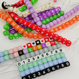 50Pcs 12mm Silicone Alphabet Letter Beads for Personalized Name Necklace