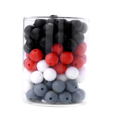 50Pcs 12mm Silicone Teething Beads Safe Nursing Chewing Round Teething Beads