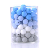 50Pcs 12mm Silicone Teething Beads Safe Nursing Chewing Round Teething Beads