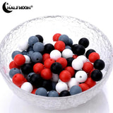 50Pcs 12mm Silicone Teething Beads Safe Nursing Chewing Round Teething Beads