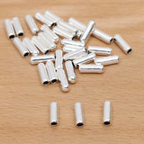 50Pcs 12x4mm Brooch Pins Brass Rubber Stopper End Caps for Jewelry Making