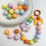 50Pcs 14/16mm Acrylic Round Spacer Beads DIY Craft Supplies