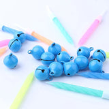 50Pcs 14mm Candy Jingle Bells Metal Beads Christmas Decoration Pendants