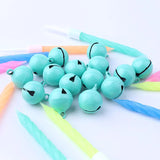 50Pcs 14mm Candy Jingle Bells Metal Beads Christmas Decoration Pendants