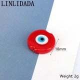 50Pcs Colorful Lampwork Glass Beads DIY Bracelet Accessory