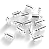 50Pcs Tassel Leather Cord End Crimp Caps Beads End Tip Caps For DIY Jewelry