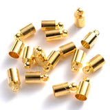 50Pcs Tassel Leather Cord End Crimp Caps Beads End Tip Caps For DIY Jewelry