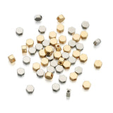 50Pcs Brass Spacer Beads 18K & Platinum Plated Hexagon 5x5.5x3mm 2 Colors