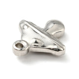 50Pcs 201 SS Mushroom Charms Pendants DIY Earrings Necklaces 13x12x3.5mm