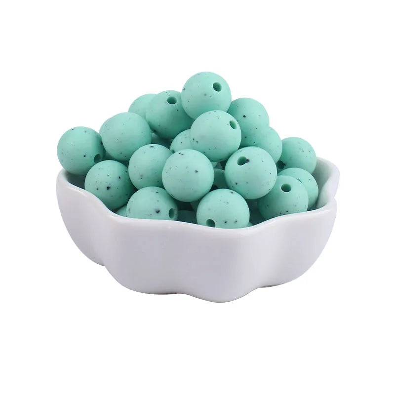 50Pcs 20mm Silicone Beads Teething Chewable DIY Pacifier Chain Baby Teether
