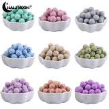 50Pcs 20mm Silicone Beads Teething Chewable DIY Pacifier Chain Baby Teether