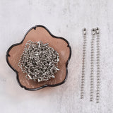 50Pcs Silver Plated Keyring Split Holder Ring DIY Epoxy Mold Key Chains