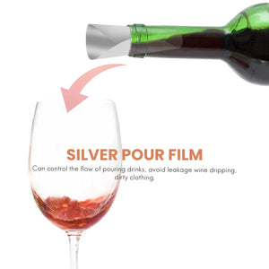 50Pcs 3" Silver Wine Pourer Disk Drip-proof Drop Drip Stop Pouring Spout