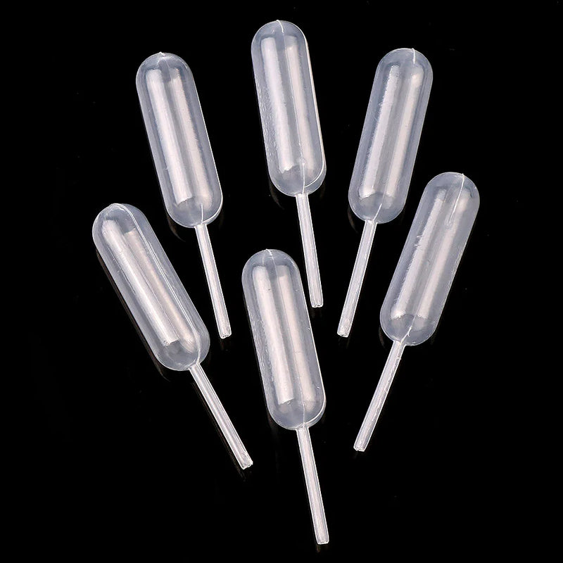 50Pcs 4ML Plastic Pipettes Disposable for Silicone Mold UV Epoxy Resin Craft